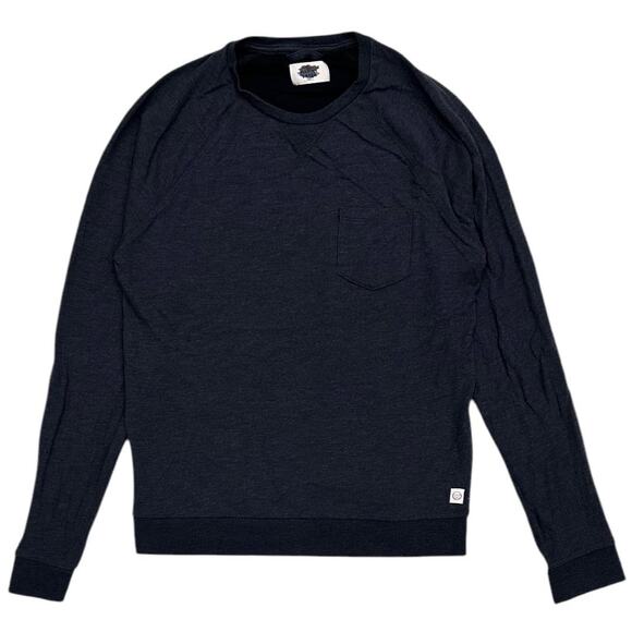Marine Layer Men's Double Knit Raglan Long Sleeve Crew Pullover Sweatshirt - Picture 1 of 10
